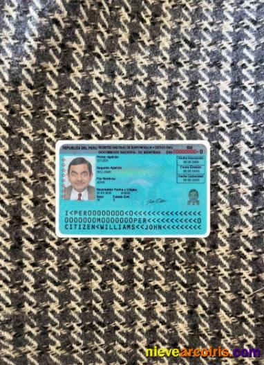 Peru identity card, version 2 photolook